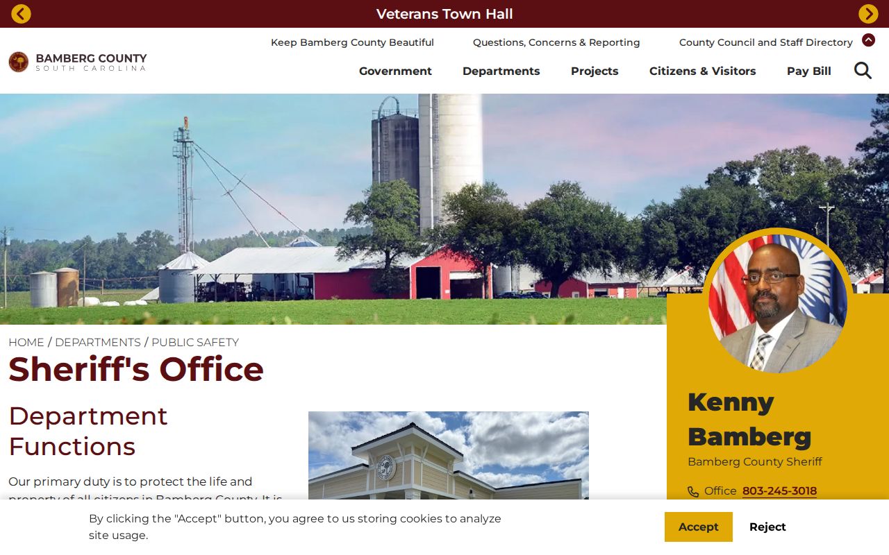 Bamberg County release record FOIA information